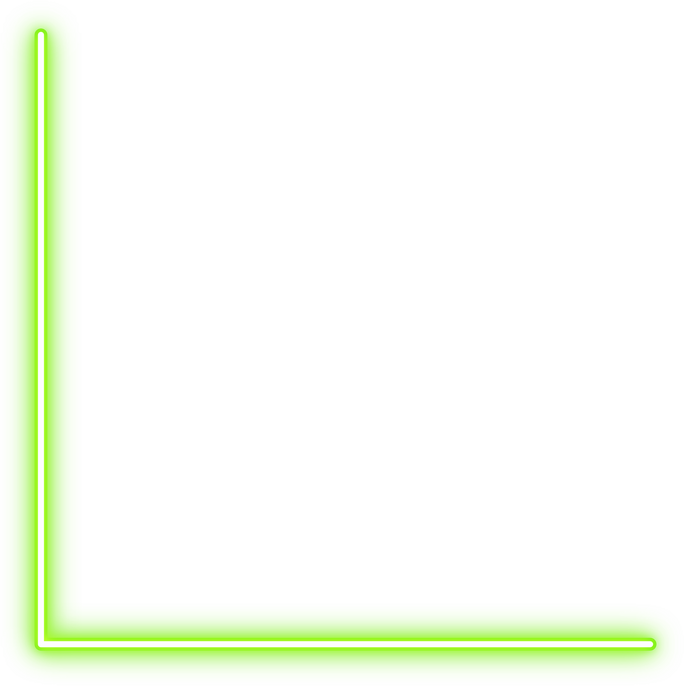 Green Neon Corner Line